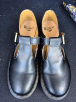 Dr. Martens Polley Black Leather Mary Jane Buckle Shoes UK 8 EU 42 US 10