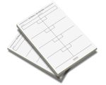 Netball Quarters score pads/scoring cards - 2 Pads