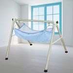TinyTyke Manual Baby Cradle | Round Pipe Frame | Fully Foldable | Smooth Rocking