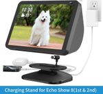 Adjustable Stand for Show 8 (1st & 2nd Gen) with 2 Charging Ports (USB-C/A)