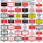 SIGN made to order custom no parking keep clear drive garage access off PBL02D