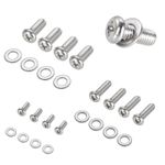 24 Pack Universal TV Mounting Hardware Kit M4 M6 M8 TV Bracket Screws 304