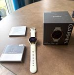 Garmin VivoActive 4S GPS Smartwatch 40mm Rose Gold Case White Silicone Band
