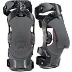 NEW POD K8 3.0 CARBON KNEE BRACES GREY PAIR & FREE BAG ADULT MOTOCROSS MX ENDURO