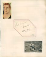 Autograph Edward Temme 1st Man to swim Channel both ways  1934 Original signat  