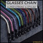 Glasses Cord PU Leather | Chain Rope Strap Lanyard Reading Spectacles Sunglasses