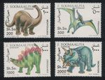 Somalia Dinosaurs Prehistoric Animals 4v 1993 MNH MI#480-483