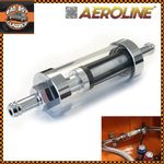 Car / Marine Chrome Inline Fuel Petrol Diesel Filter 6mm 8mm 10mm Real Glass 