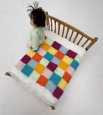1/12th scale dolls house miniature knitting pattern kit with yarn blanket