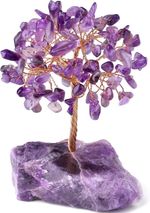 XIANNVXI Crystal Tree Amethyst Tree Purple Crystal Tree of Life Money Tree Reiki