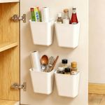 4PCS Kitchen Cabinet Door Storage Box, Kitchen Cupboard Organiser