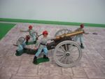 BRITAINS CIVIL WAR  CONFEDERATE GUN & CREW TOY SOLDIERS