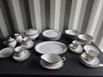Large Noritake Impression Dinner Set 46pc Plates Bowls Cups Tureen Serving