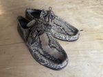 Patrick Cox Wannabe 1990s Snake Skin Lace-Up