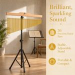 36-Bar Chimes Percussion Instrument with Stand Height-Adjust for Class Yoga New