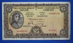 1970 Ireland Irish Eire, Five pound £5 banknote, Lady Lavery  [31904]