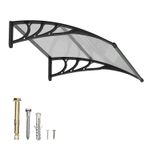 90cm Window Awning Door Canopy Outdoor Awning Rain Shelter for Window Porch