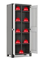 Garden Storage Box Outdoor Locker – Water Resistant Plastic Cupboard