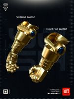 Conquest Gauntlet INVINCIBLES  3D PRINTED PROP DISPLAY  wearable full sized