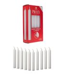 Prices 10 White Household Candles Emergency Dinner Table Candle 5H 18cm x 1.7cm