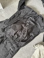 BOXRAW Hagler Sauna Suit One-Piece Black L Zip Logo Elasticated Cuffs/Waist