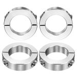 4 Pcs 1-1/4"x2-1/16"x1/2" Double Split Shaft Collar 303 Stainless Steel