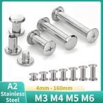 Chicago Screws A2 Stainless Belt Bolt Leather Craft Stud Bind Rivet Binding