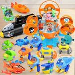 Octonauts Octopod Castle Playset Barnacles Peso Kwazii Action Figur Kids