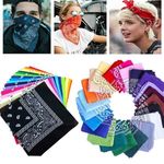 Bandana Paisley Print 100% Cotton Scarf Head Wrap Neck Headband