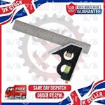 6" HEAVY DUTY COMBINATION SQUARE SMALL ADJUSTABLE TRI SET SLIDING RULER SCRIBE