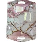Pink Marble Super Extra Large Size Melamine Plastic square Serving Tray