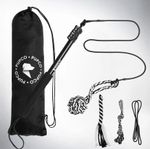 DOG FLIRT POLE INTERACTION TOY Extra strong extendable DOG PUPPY TOY