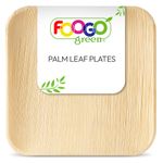 Disposable Bamboo Plates Square Wooden Palm Leaf Biodegradable Eco friendly