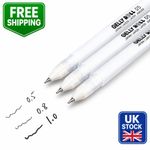 Sakura Gelly Roll White Gel Pen 0.5mm 0.8mm 1.0mm Highlight Pen Black Paper Art