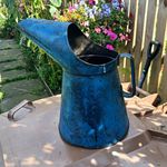 Carburel Vintage Blue Metal Petrol/Oil Can