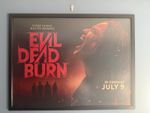 EVIL DEAD BURNS – ORIGINAL UK QUAD POSTER – 30X40 – ROLLED