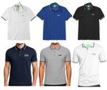Hugo Boss Polo Cotton Men's Shirt Stripe Collar Short Sleeve - Regular Fit