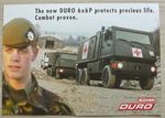 BUCHER DURO Military Transport Vehicles 6x6P 4x4SP Sales Brochure c1999  002509