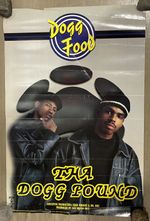 Vintage Dogg Pound 1995 Poster Dogg Food Promotional Death Row Records Rap Promo