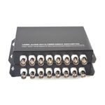 8 Port Video over Fiber Optic Extenders Media Converter FC Singlemode Multimode 