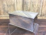 ART DECO SILVER PLATED CIGARETTE BOX / TRINKET BOX 1930s