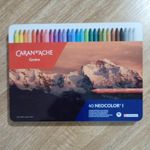 Caran D'Ache Neocolor I Crayon set of 40 Wax Pastels