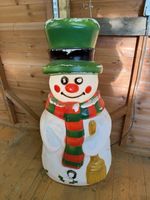 Vintage WWOC 42” Snowman Blow Mold Light-Up Decoration – Made in England