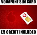 Pay as You Go SIM Card, £5 Preloaded Credit, Ready to Use