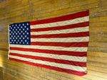 vintage American Stars and Stripes flag  8ft8 x 4ft2 stitched stripes see photos