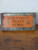 Rowntree's Plain York Advertising Metal Front Of Counter Chocolate.