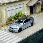 Fine model 1/64 Scale BMW M3 Coupe E92 LB Blue Diecast Car Model Toy Gift