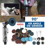 UK 90 Degree Air Angle Die Grinder / 2inch Quick Change Discs Polishing Tool