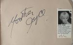 Yootha Joyce Authentic Signed Album Page AFTAL COA