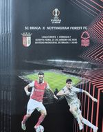 2026 SC BRAGA v NOTTINGHAM FOREST EUROPA LEAGUE PROGRAMME FROM BRAGA (PORTUGAL)